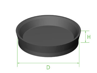 Cup Flat 1 7/8" x 10mm