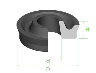 Seal 5/8" x 9mm x 6.8mm