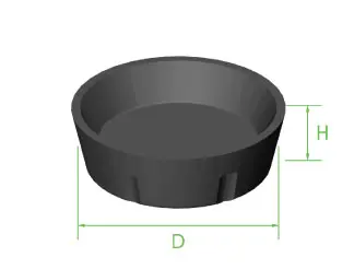 Cup Fluted 3/4" x 7.4mm