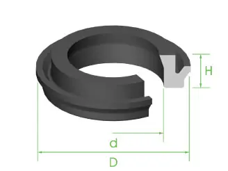 Seal 1" x 16mm x 7.5mm