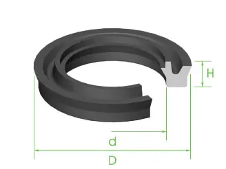 Seal 1" x 17mm x 6.6mm