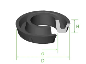 Seal 1" x 16.5mm x 5.1mm
