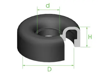 Boot Wheel Cylinder 26mm x 9.2mm x 10.5mm