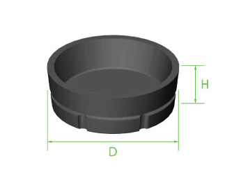 Cup Fluted 5/8" x 7.2mm