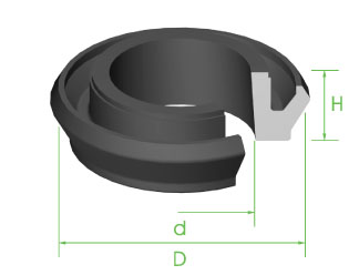 Seal 5/8" x 8.6mm x 4.8mm