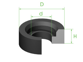 Seal Valve 8.8mm x 2.6mm x 5.5mm