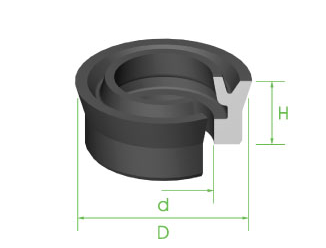 Seal A Section 5/8" x 9.9mm x 6.5mm