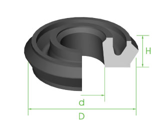 Seal 7/8" x 9.8mm x 7.5mm