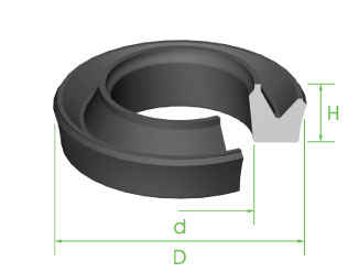 Seal 1" x 17.1mm x 6.3mm