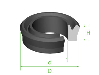 Seal 1/2" x 7.5mm x 3.9mm