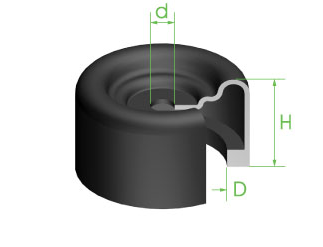 Boot Wheel Cylinder 23.5mm x 4.5mm x 16mm
