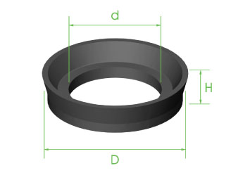 [10512] Seal A Section 1 1/8" x 17mm x 7.5mm