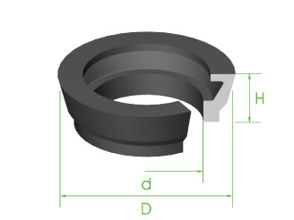 [10906] Seal A Section 3/4" x 10.5mm x 7mm