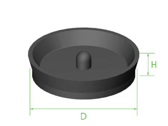 [SC7631R] Cup Flat 2 3/16" x 11.5mm