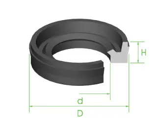 [11658] Seal Ext. Piston 22.9mm x 16.3mm x 5mm