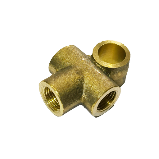 [PT3161010] Pipe Tee 3/16" Pipe Double Flare M10 x 1.0