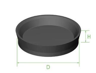 Cup Flat 1 5/8" x 10mm | Master & Slave