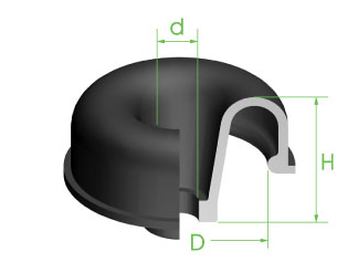 [20796] Boot Wheel Cylinder 24.2mm x 6.9mm x 16.1mm