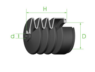 [P4186] Boot Slave Cylinder 27mm x 11mm x 67mm